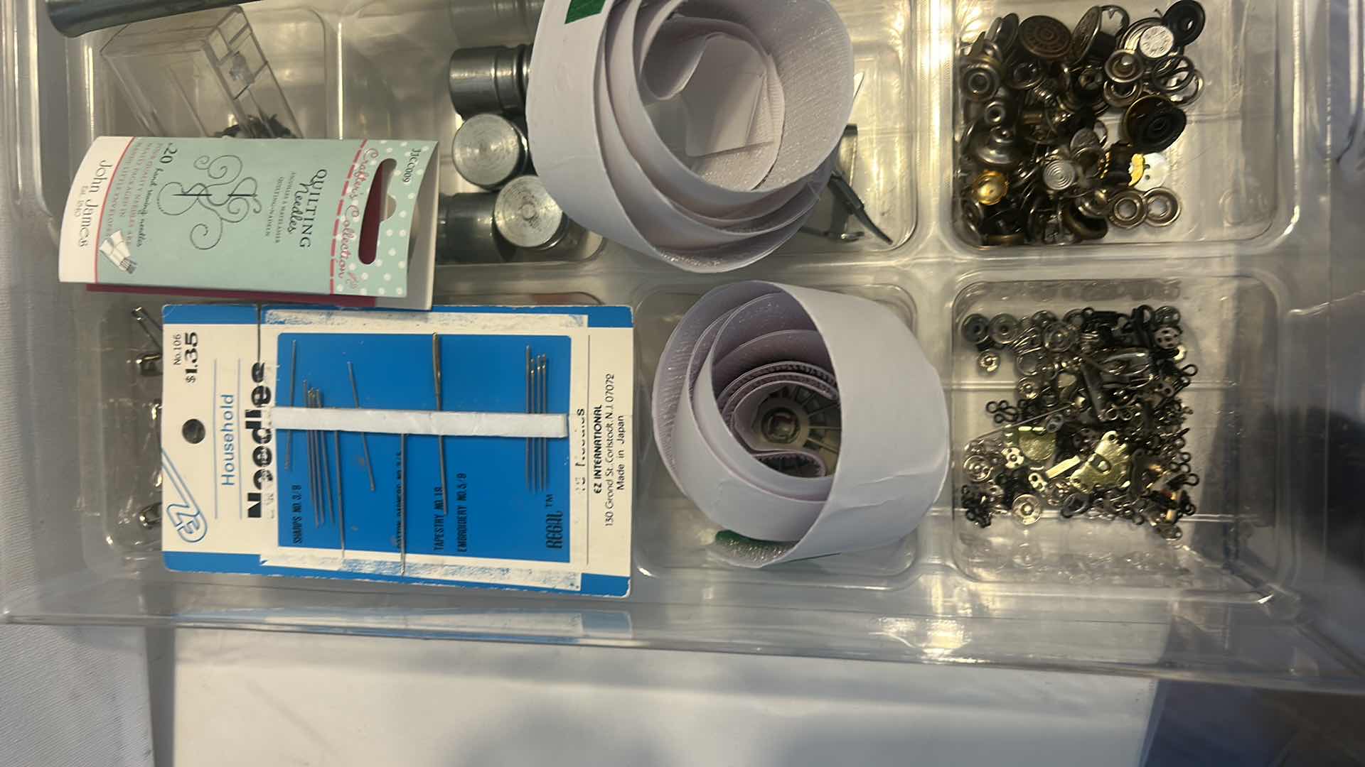 Photo 1 of CRAFTING SUPPLIES AND ACRYLIC ORGANIZER