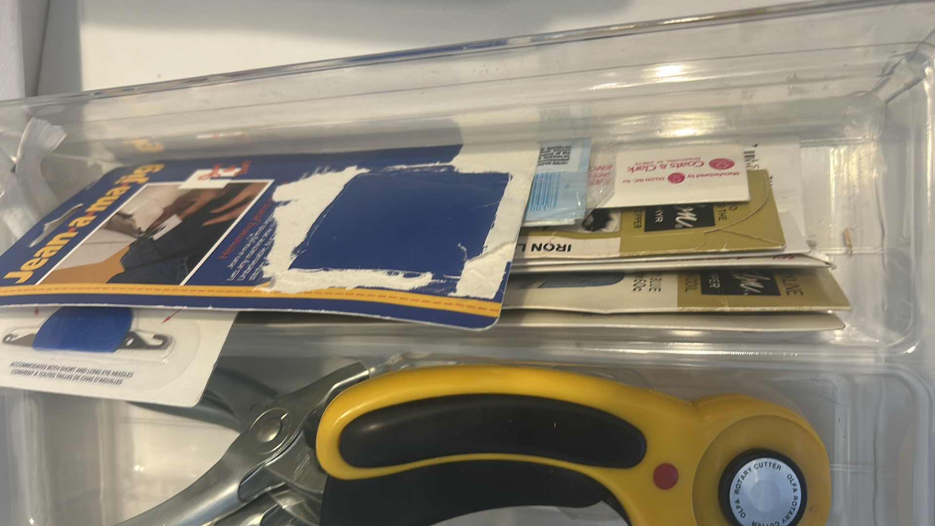 Photo 1 of CRAFTING SUPPLIES AND ACRYLIC ORGANIZER