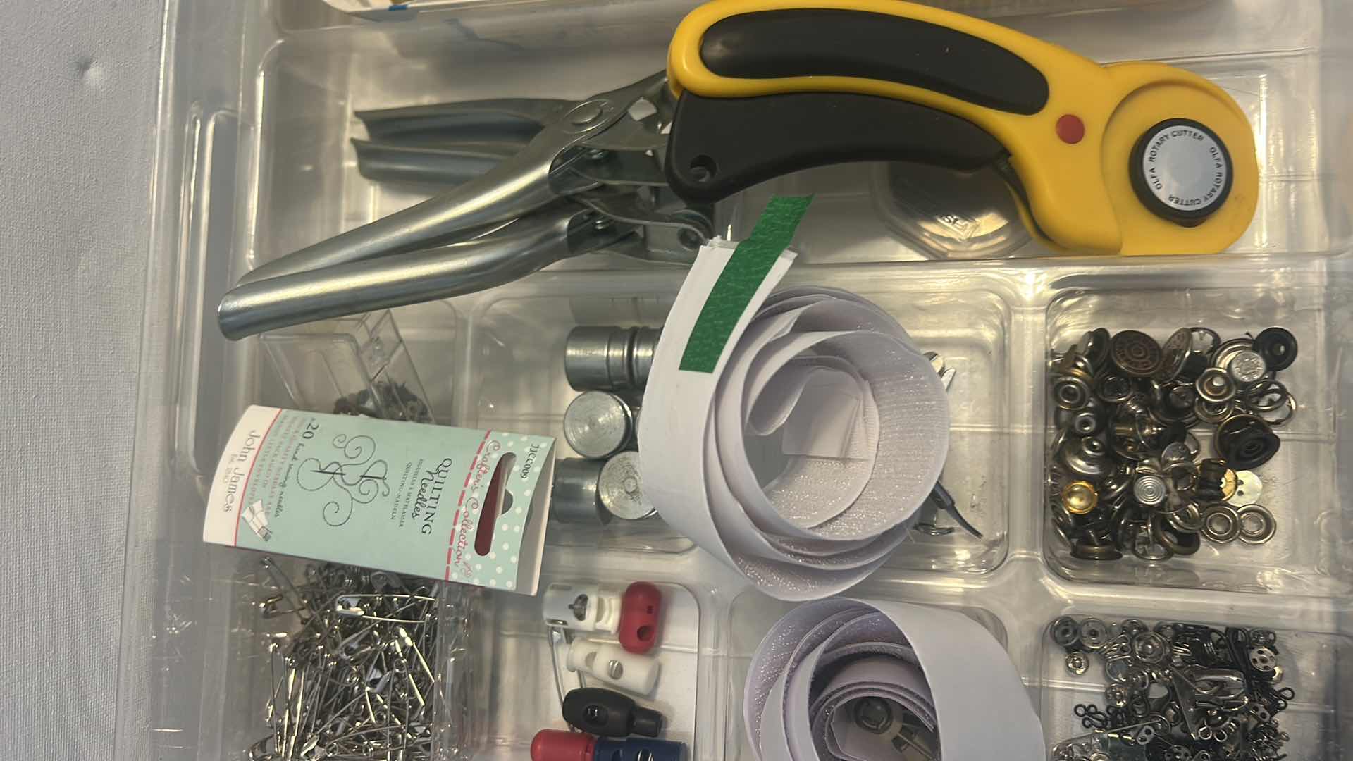 Photo 1 of CRAFTING SUPPLIES AND ACRYLIC ORGANIZER