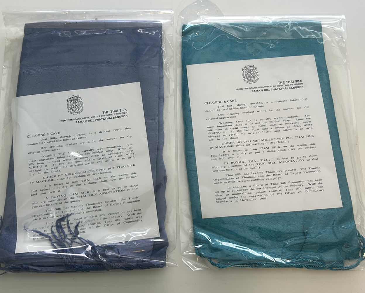 Photo 1 of 2 THAI SILK NECK SCARVES