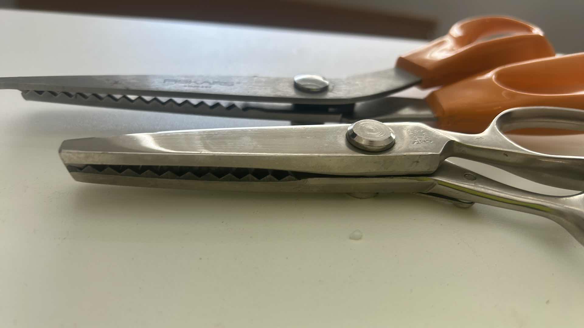 Photo 6 of 1 GINGHER 8” KNIFE EDGE DRESSMAKERS SHESRS & TWO SCISSORS