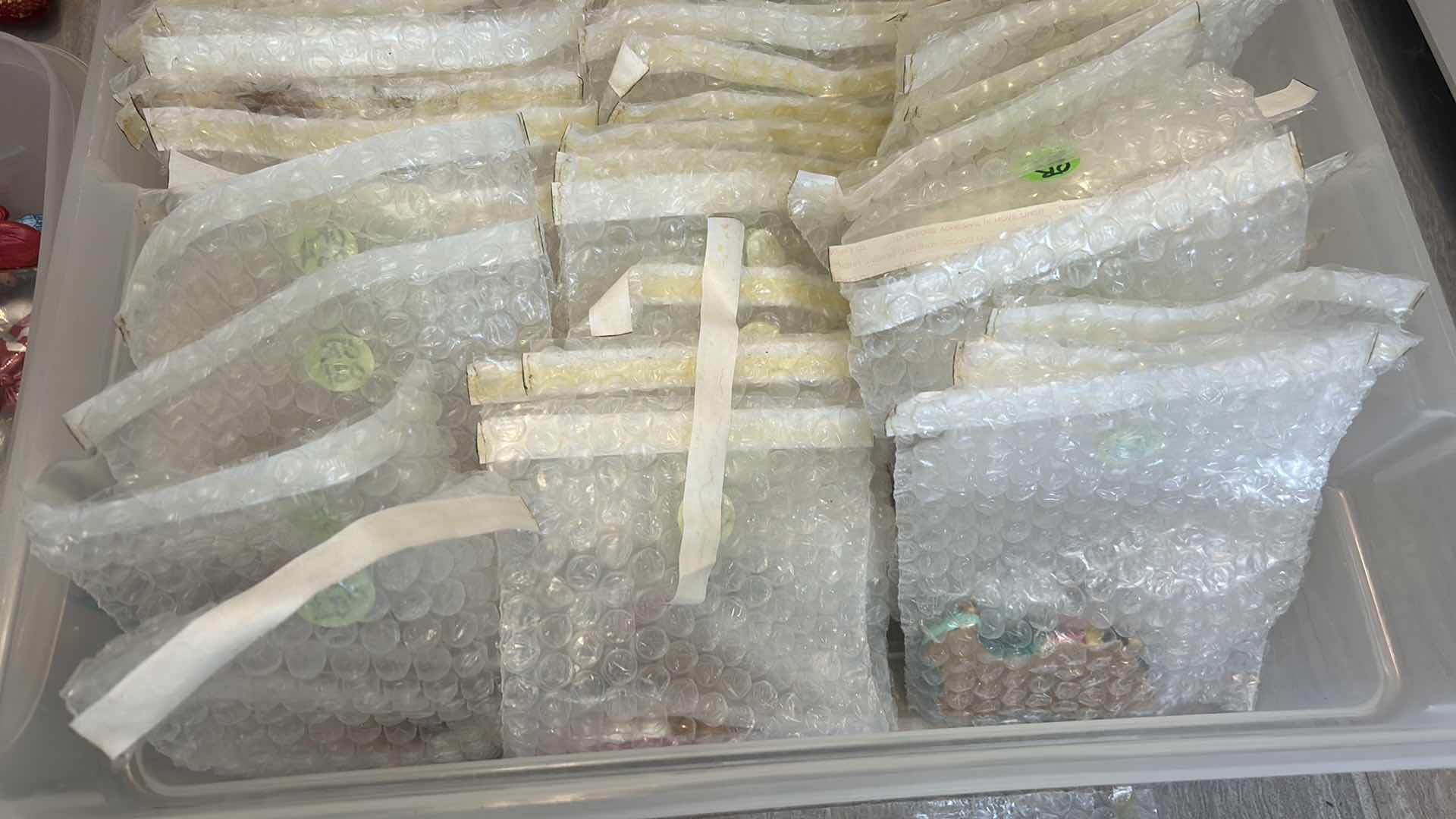 Photo 1 of 3 TOTES - CRAFTED PAINTED PLASTER CHRISTMAS ORNAMENTS