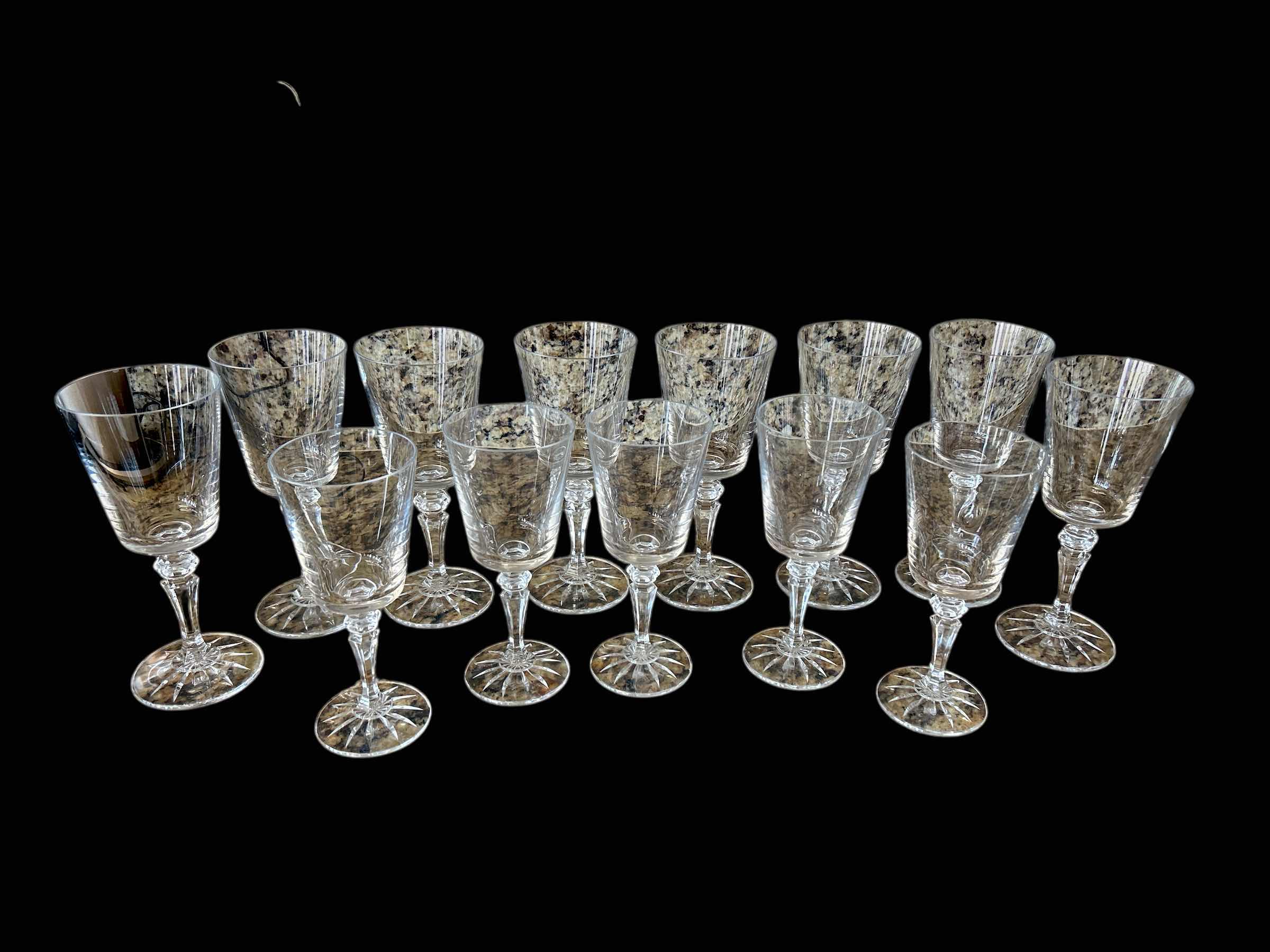 Photo 3 of 13PCS-FINE STEMWARE GLASSES