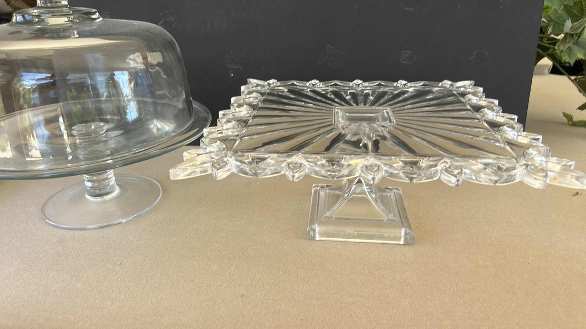 Photo 1 of 2 GLASS CAKE STANDS