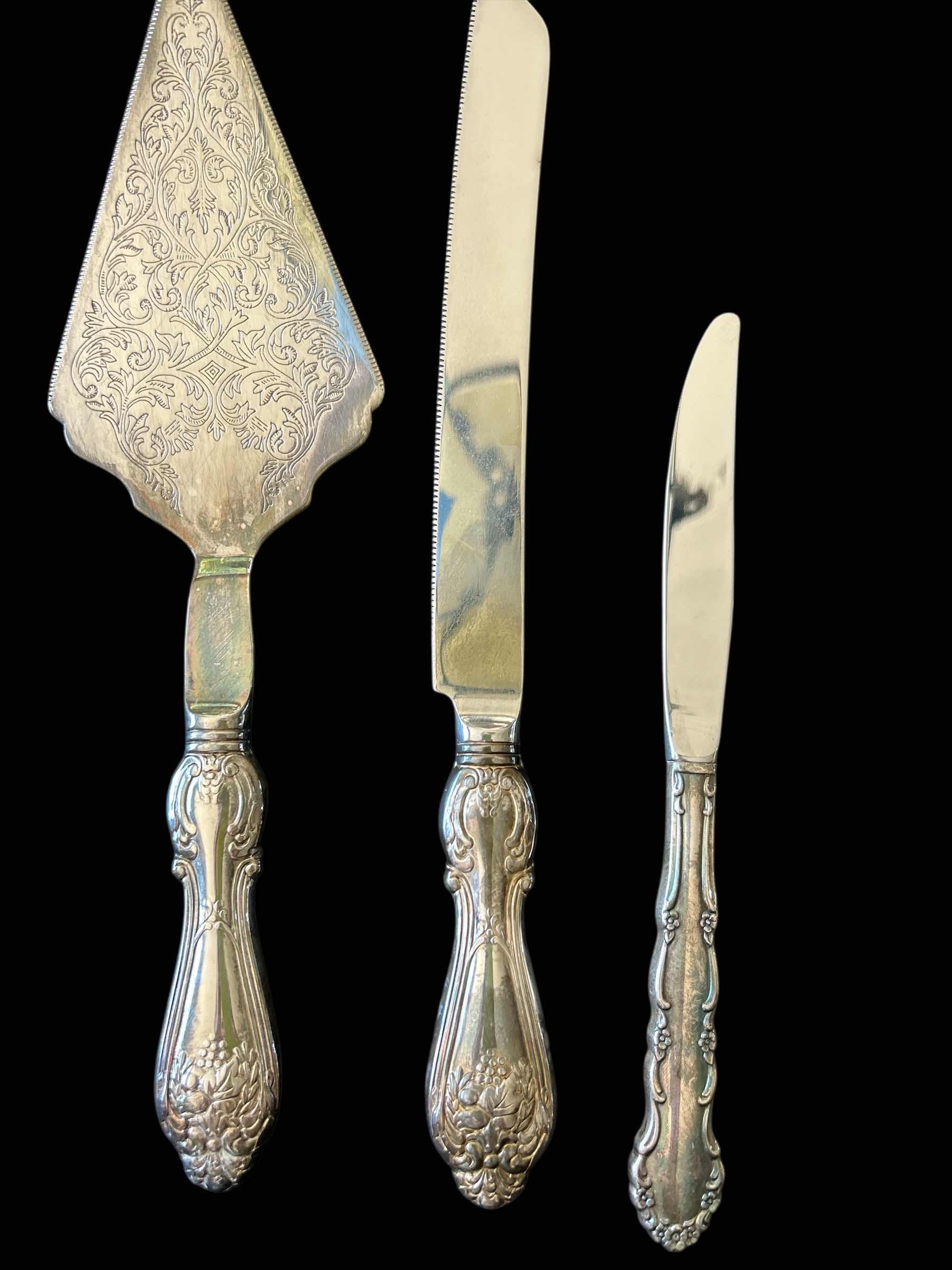 Photo 1 of 3 PCS- SILVER-PLATED SERVEWARE