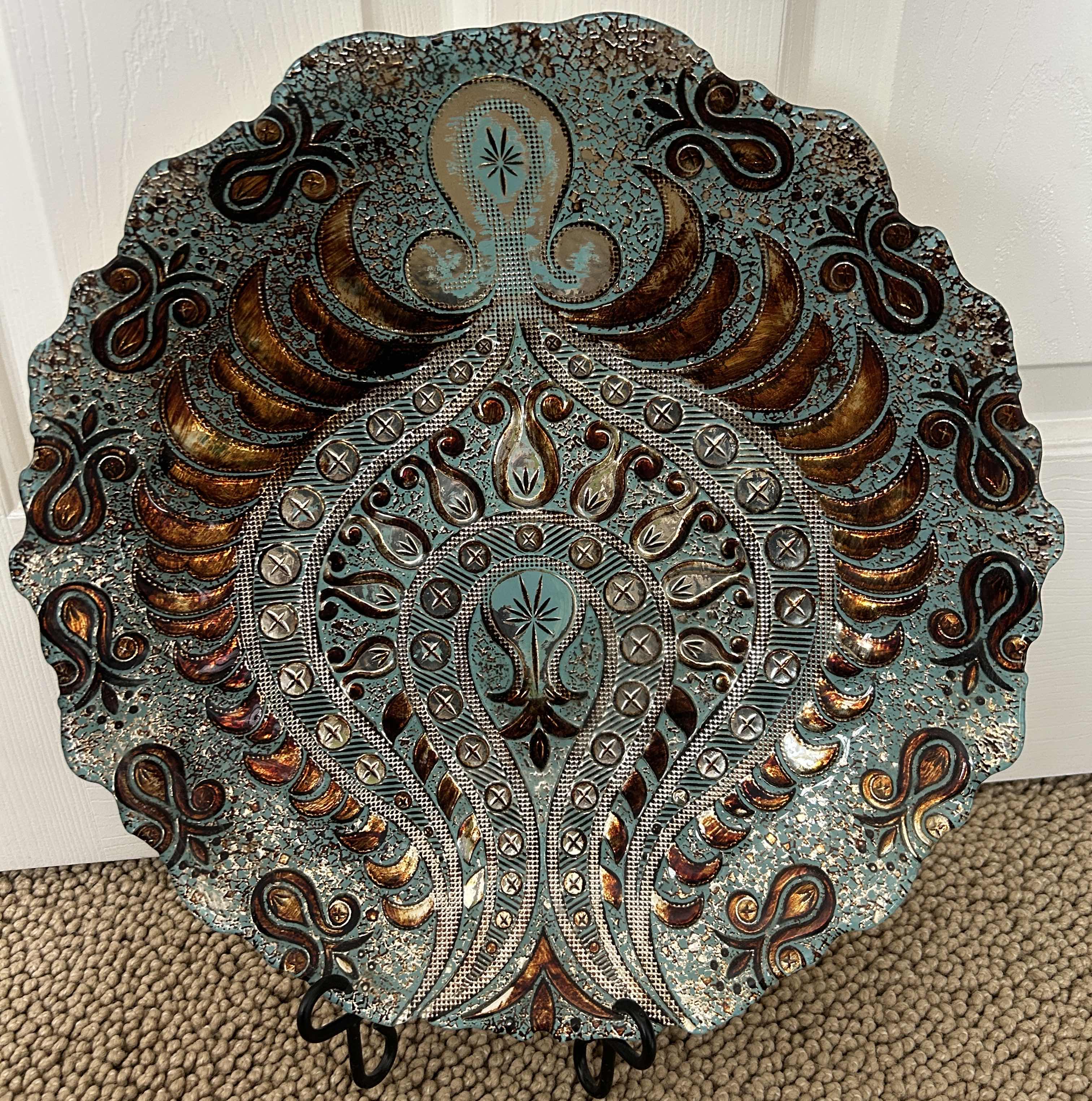 Photo 1 of DECORATIVE 15” BOWL AND HOLDER