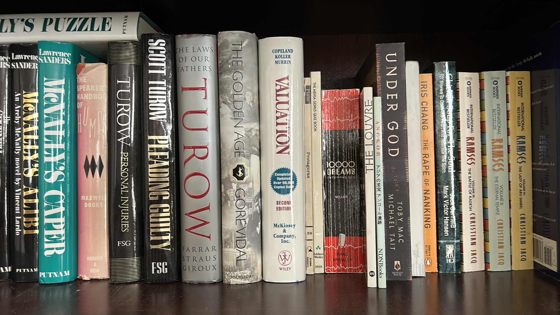 Photo 1 of CONTENTS OF SHELF-BOOKS, VARIOUS AUTHORS & TITLES