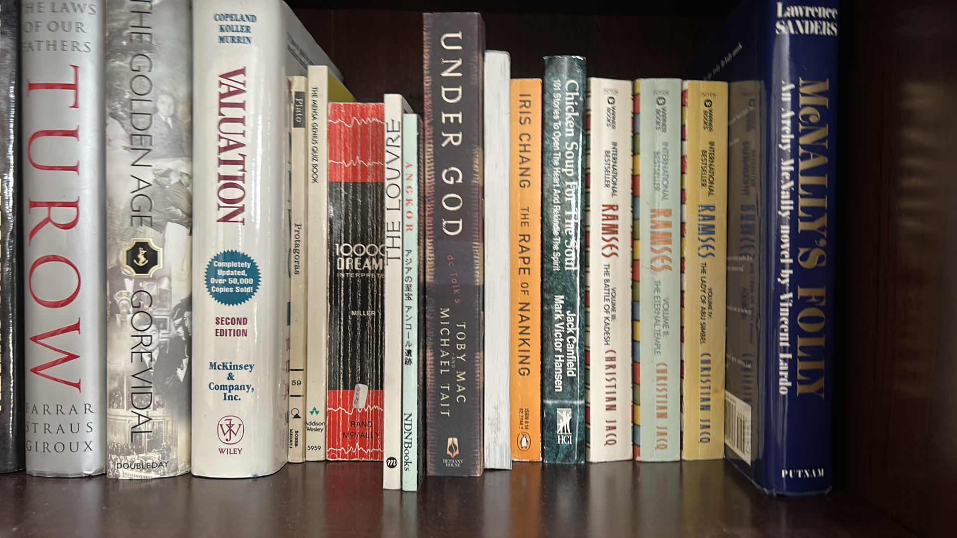 Photo 1 of CONTENTS OF SHELF-BOOKS, VARIOUS AUTHORS & TITLES