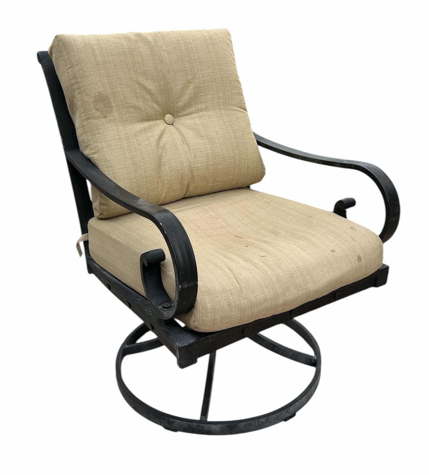 Photo 1 of ALUMINUM SWIVEL PATIO ARM CHAIR W CUSHION