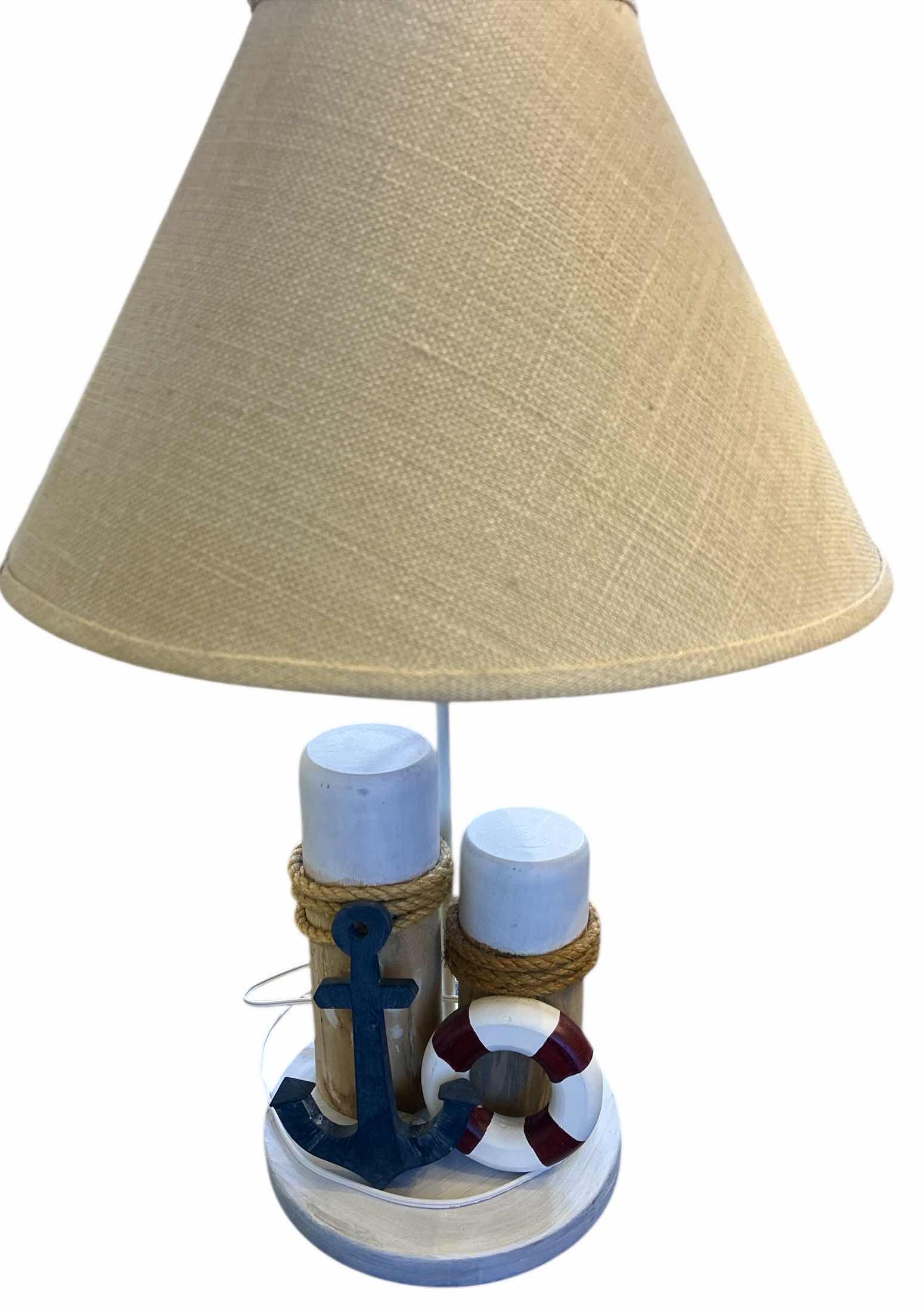 Photo 1 of BOATING INSPIRED DECORATIVE TABLE LAMP H26”