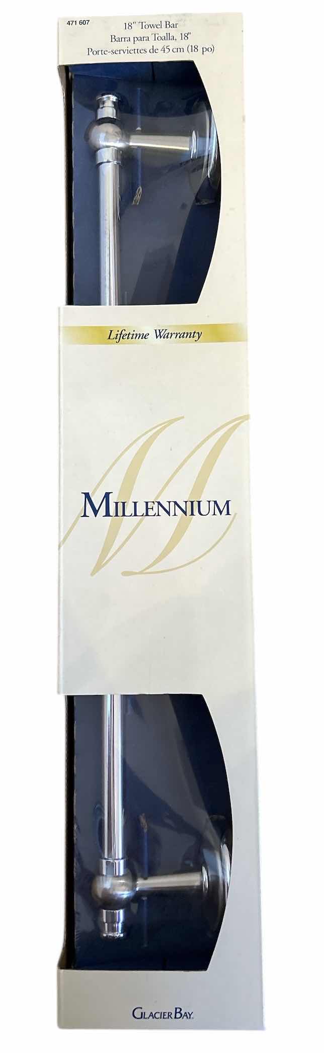 Photo 1 of NEW MILLENNIUM GLACIER BAY 18” TOWEL BAR