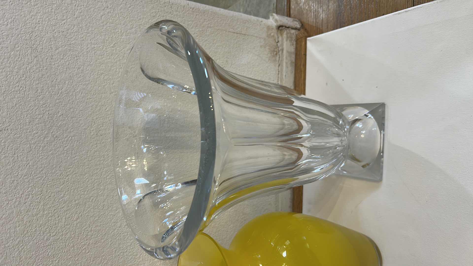 Photo 1 of 3 GLASS VASES ( LARGEST H 14.5”