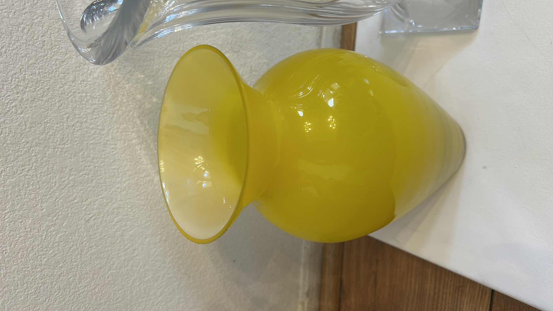 Photo 4 of 3 GLASS VASES ( LARGEST H 14.5”