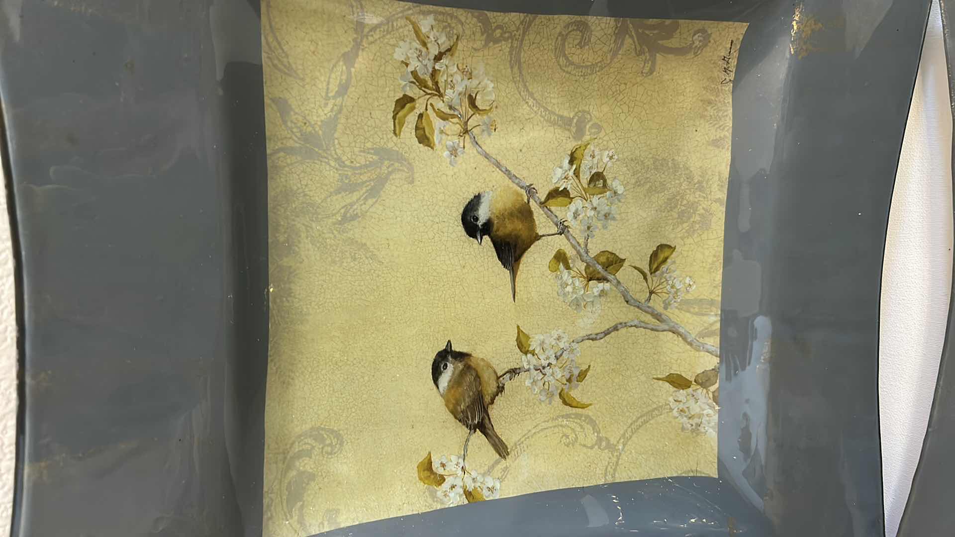 Photo 1 of 2 DECORATIVE BIRD PLATTERS (LARGEST 17” x 17”)