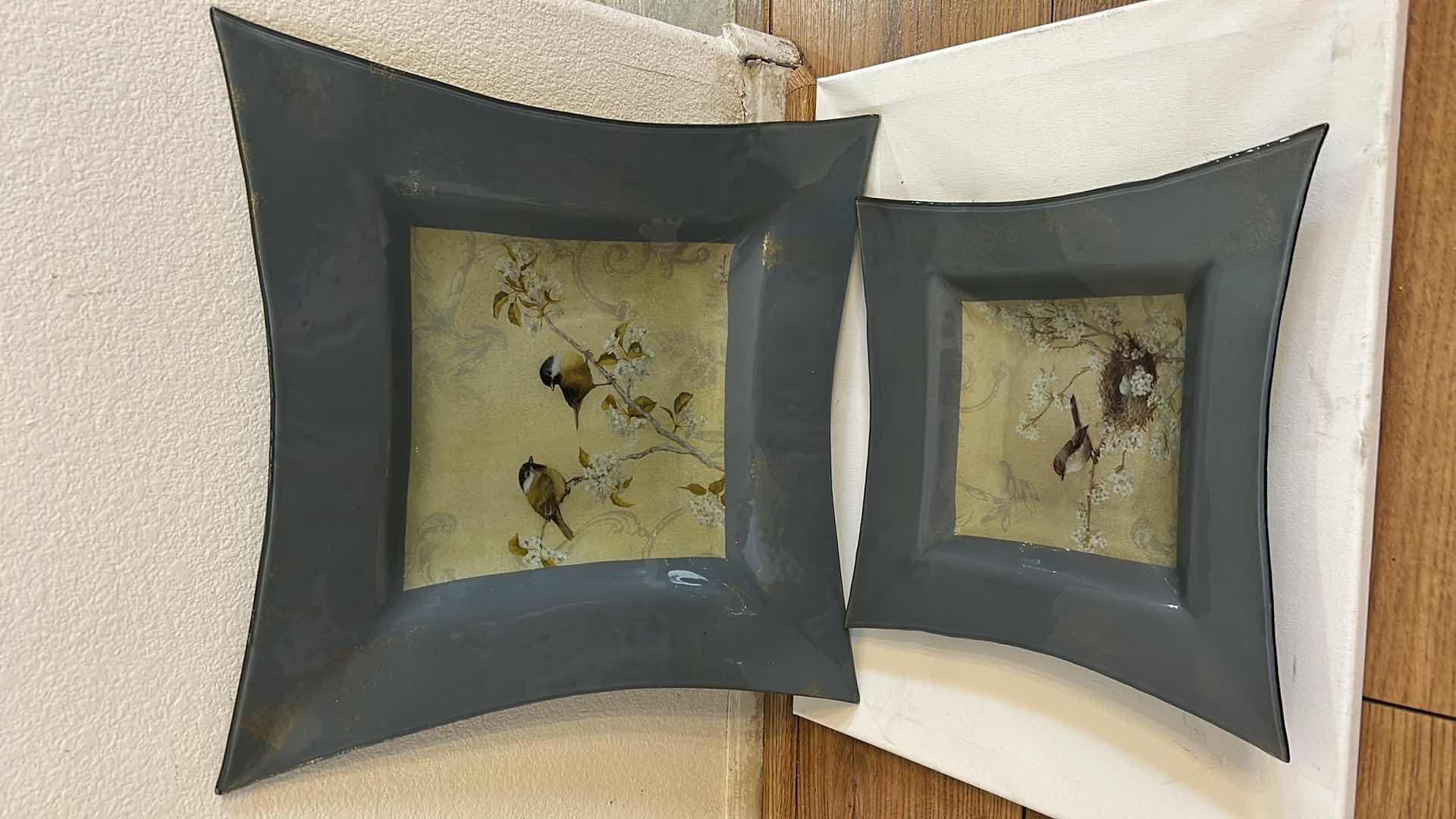 Photo 1 of 2 DECORATIVE BIRD PLATTERS (LARGEST 17” x 17”)