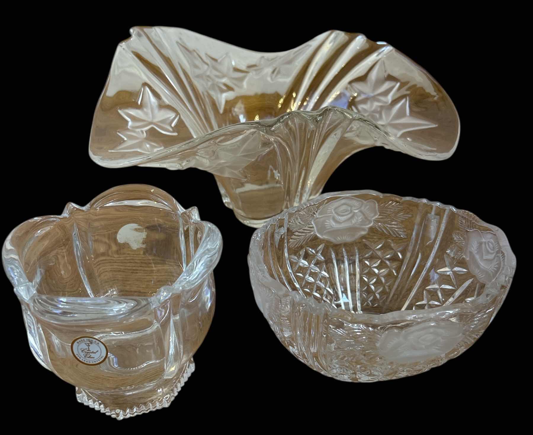 Photo 1 of 3 CRYSTAL BOWLS