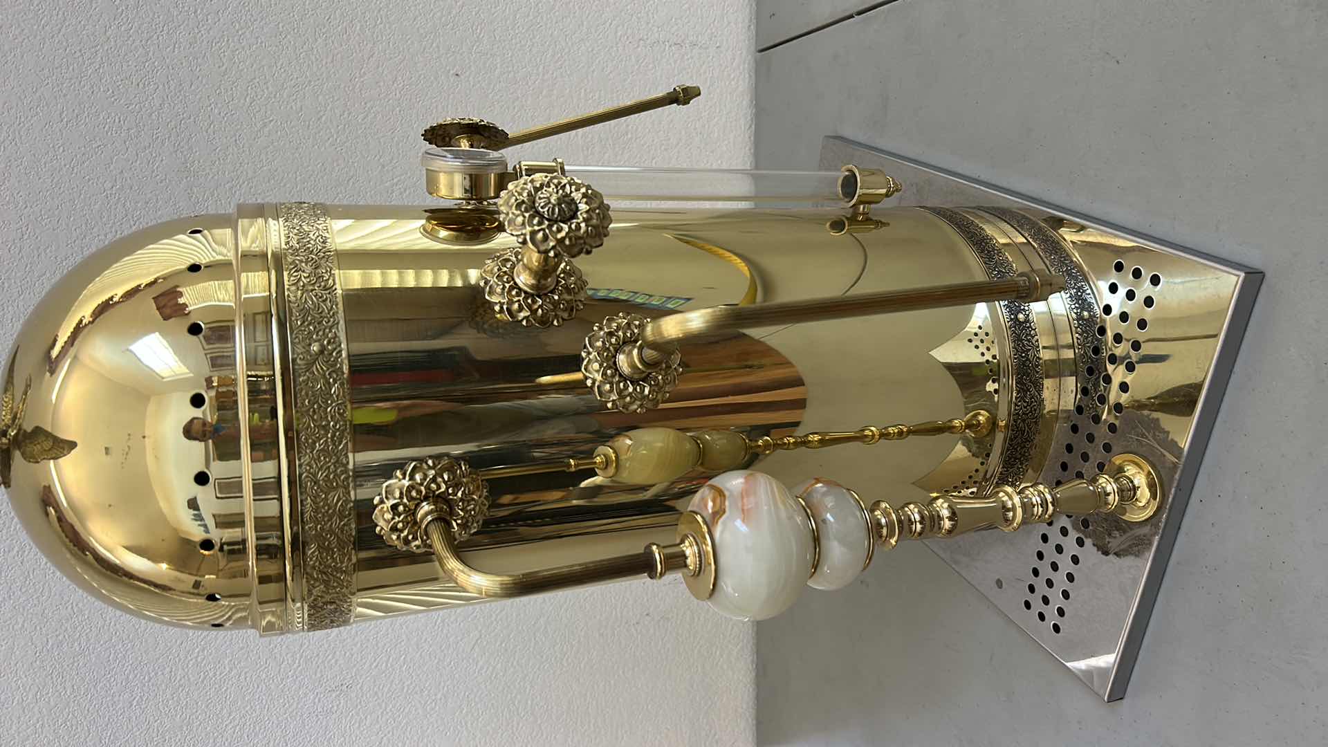 Photo 1 of VINTAGE GOLD EAGLE COFFEE MACHINE H 28”