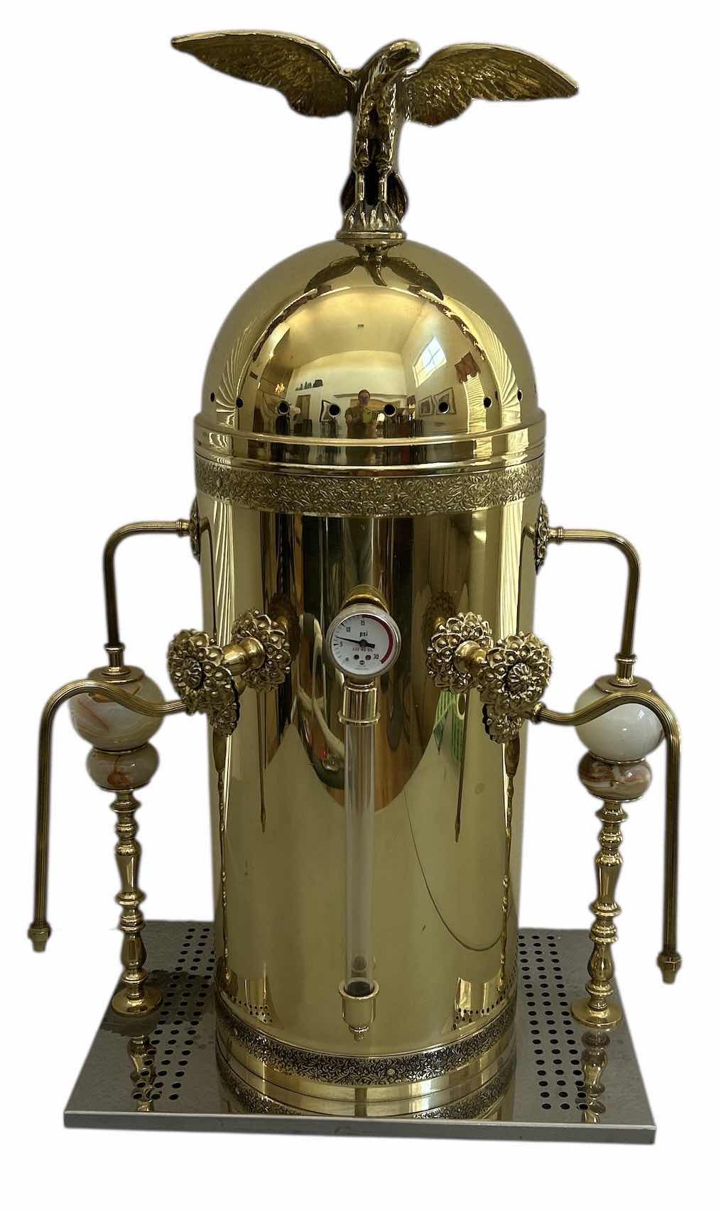 Photo 1 of VINTAGE GOLD EAGLE COFFEE MACHINE H 28”