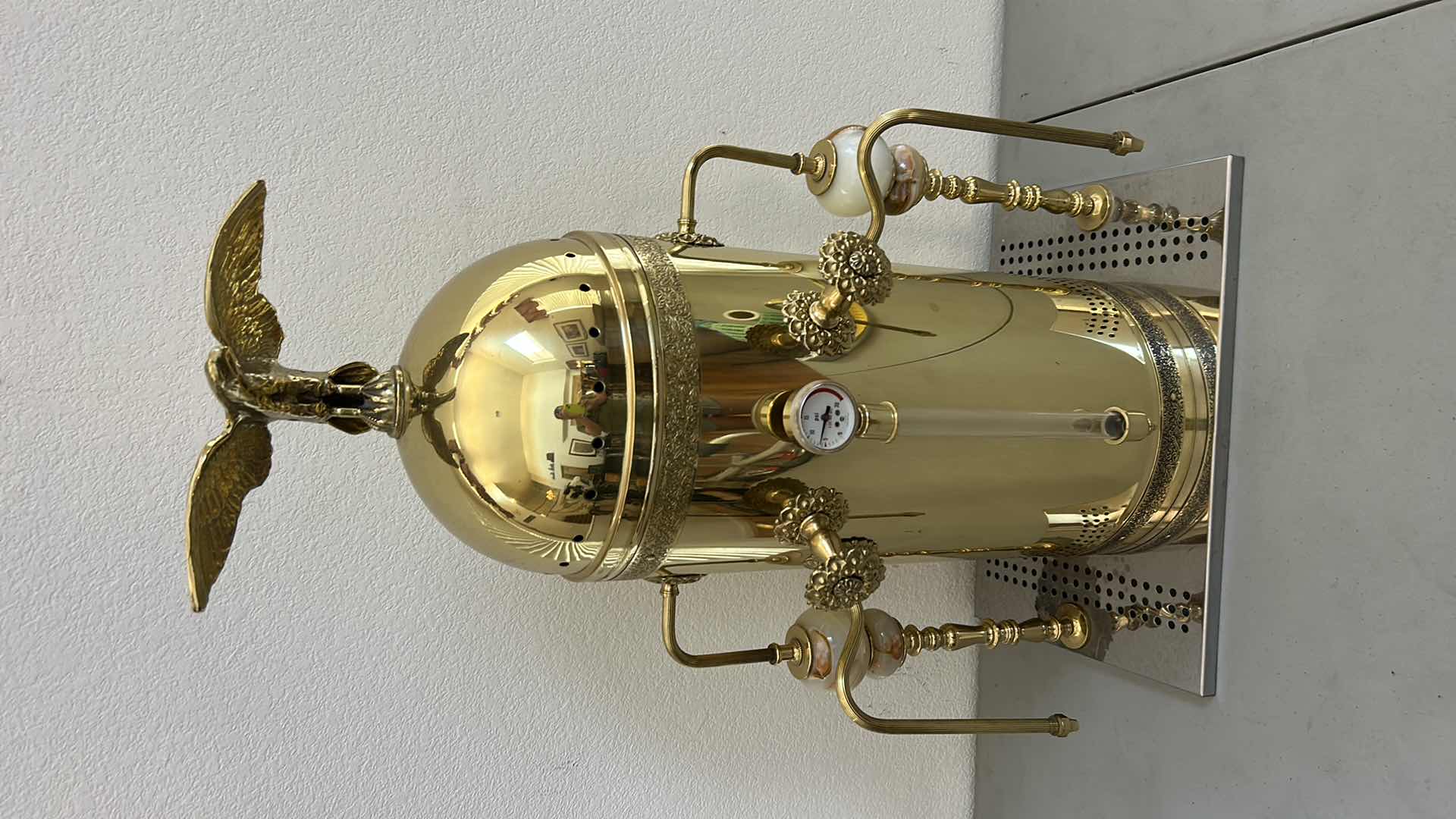Photo 1 of VINTAGE GOLD EAGLE COFFEE MACHINE H 28”