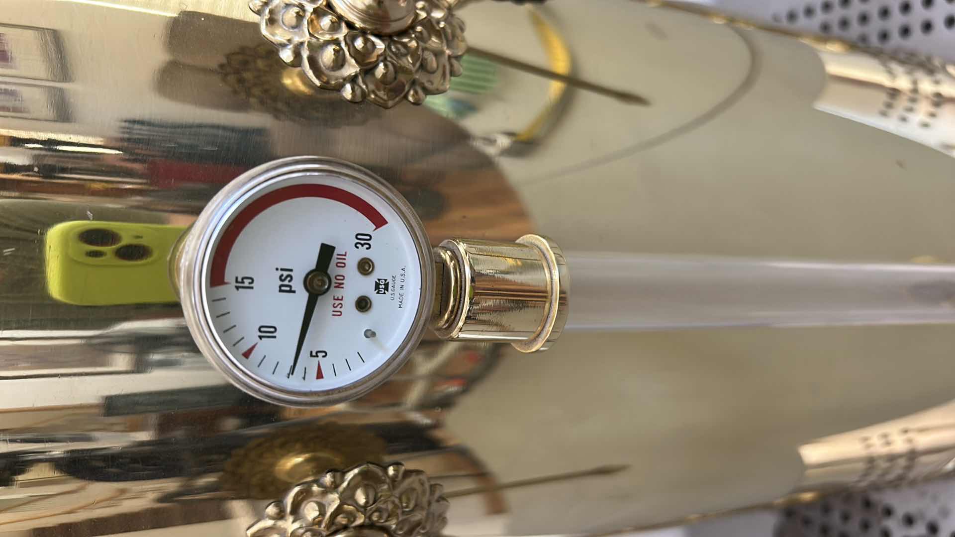 Photo 1 of VINTAGE GOLD EAGLE COFFEE MACHINE H 28”