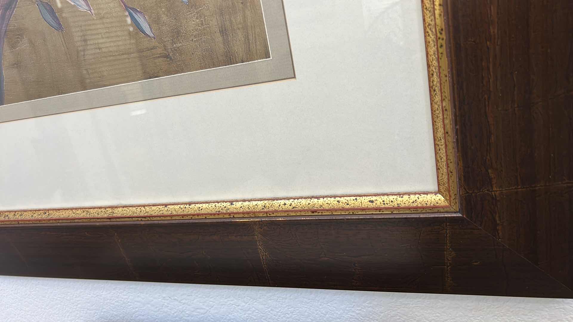 Photo 1 of FRAMED, BIRDS IN FRUIT TREE ARTWORK 36 1/2 “ x H 54”