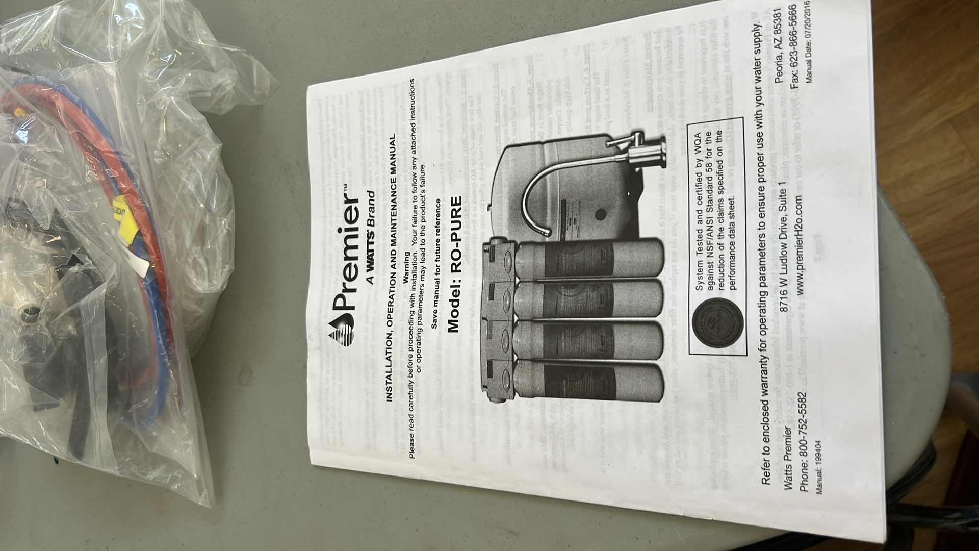 Photo 1 of NEW WATER FILTER CARTRIDGES AND HARDWARE