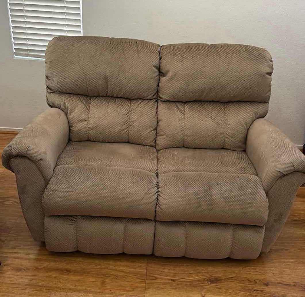 Photo 1 of PLUSH AND SOFT DOUBLE RECLINING LOVESEAT