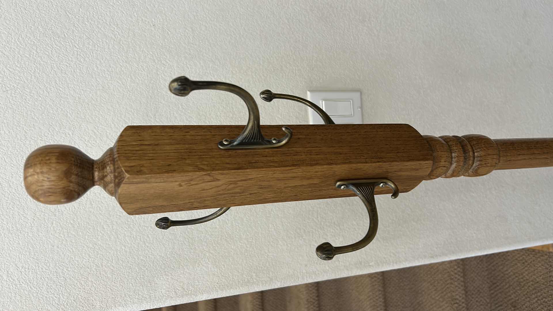Photo 1 of VINTAGE WOOD 5’ HAT/COAT RACK