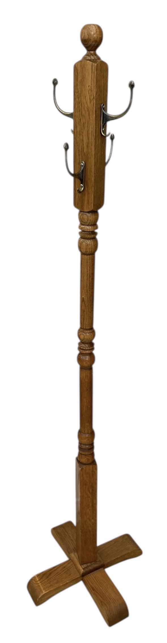Photo 1 of VINTAGE WOOD 5’ HAT/COAT RACK