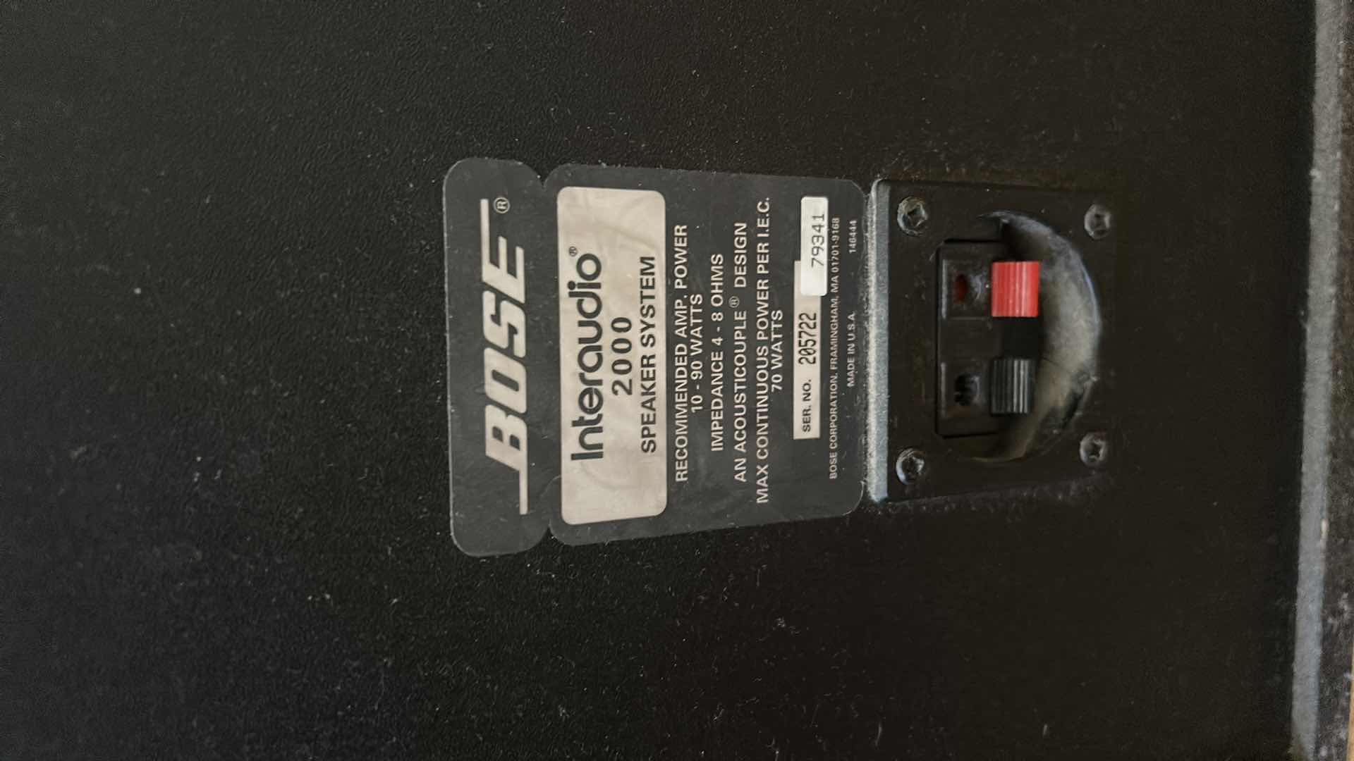 Photo 1 of 2 BOSE SPEAKERS