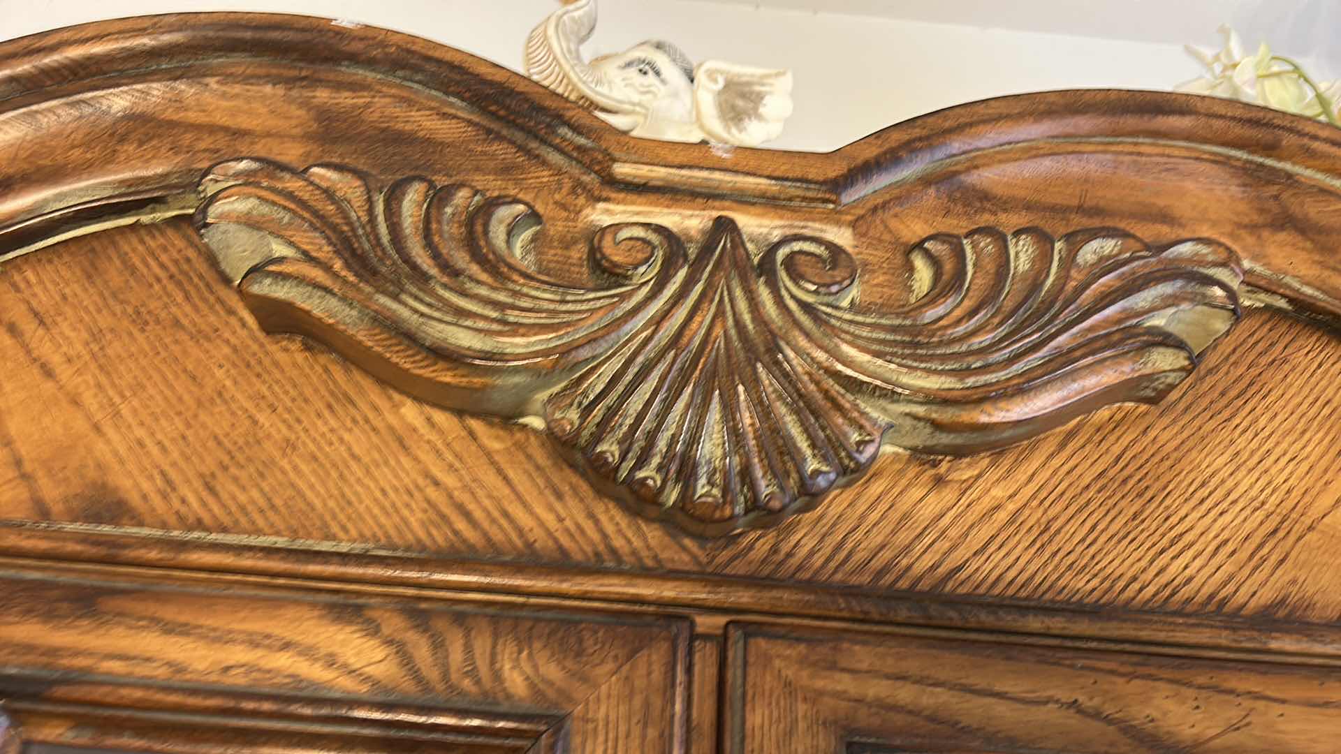 Photo 5 of 2 PIECE CHINA HUTCH, LIGHTED WITH GLASS SHELVES 60” x 17“ x H86“