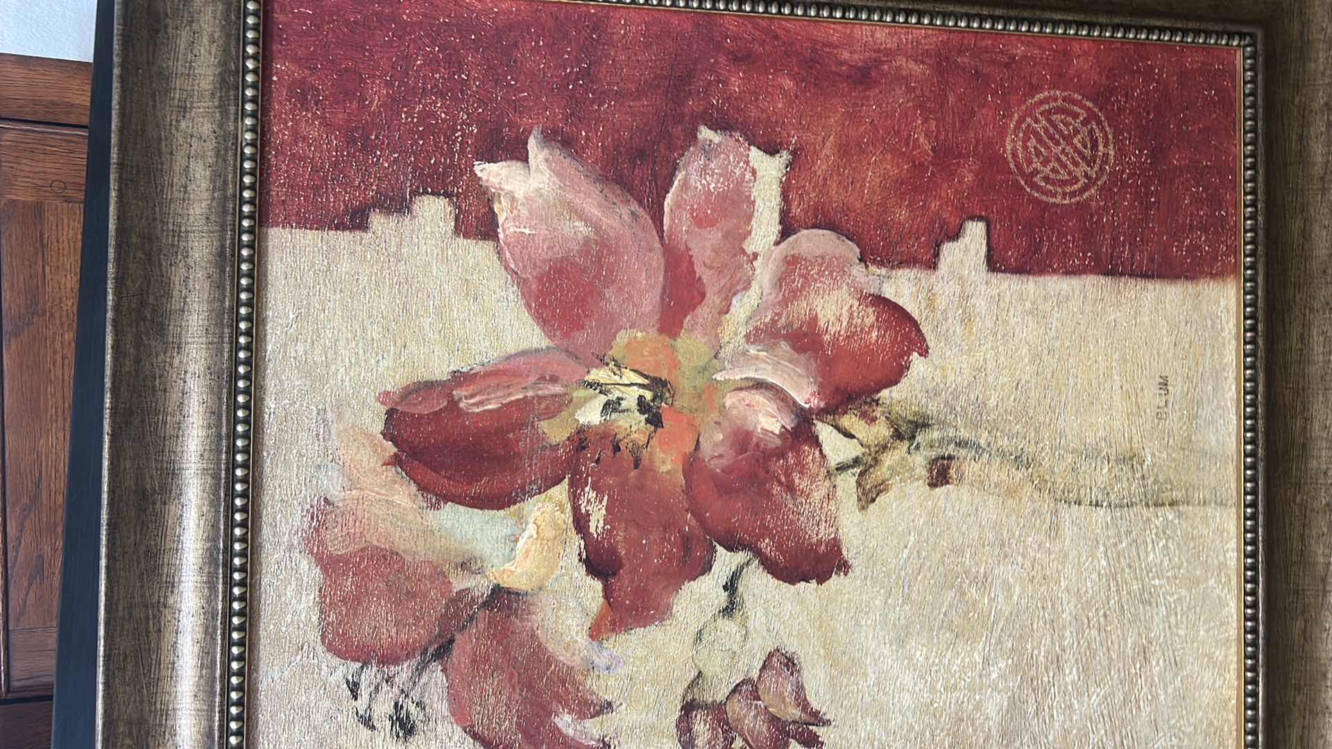 Photo 1 of FRAMED FLORAL ARTWORK 25 1/2” x 30”