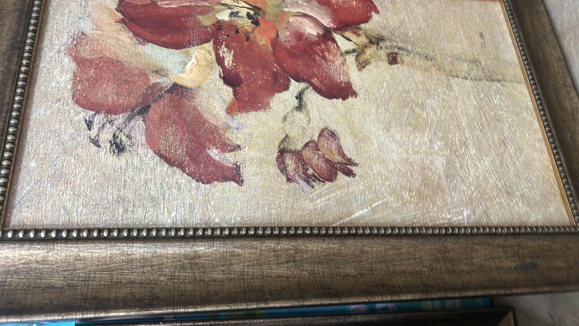 Photo 1 of FRAMED FLORAL ARTWORK 25 1/2” x 30”