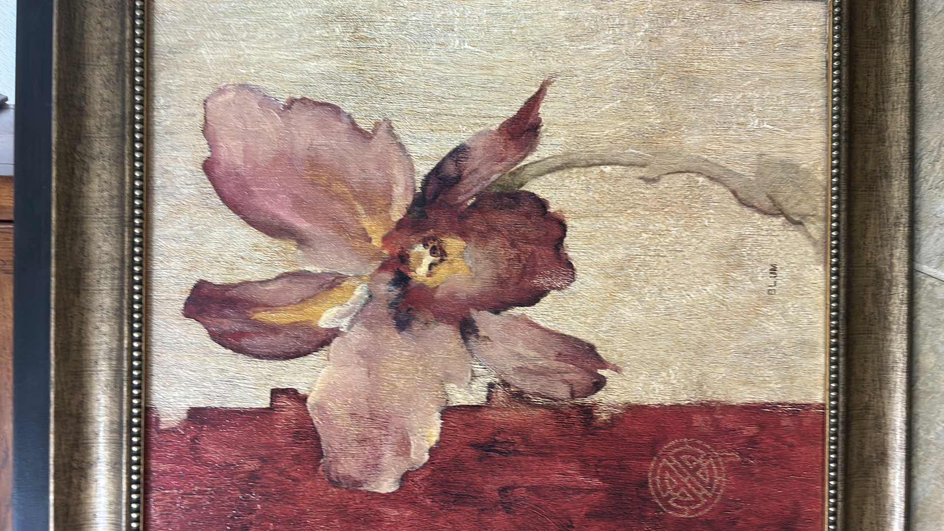 Photo 1 of FRAMED FLORAL ARTWORK 25 1/2” x 30”