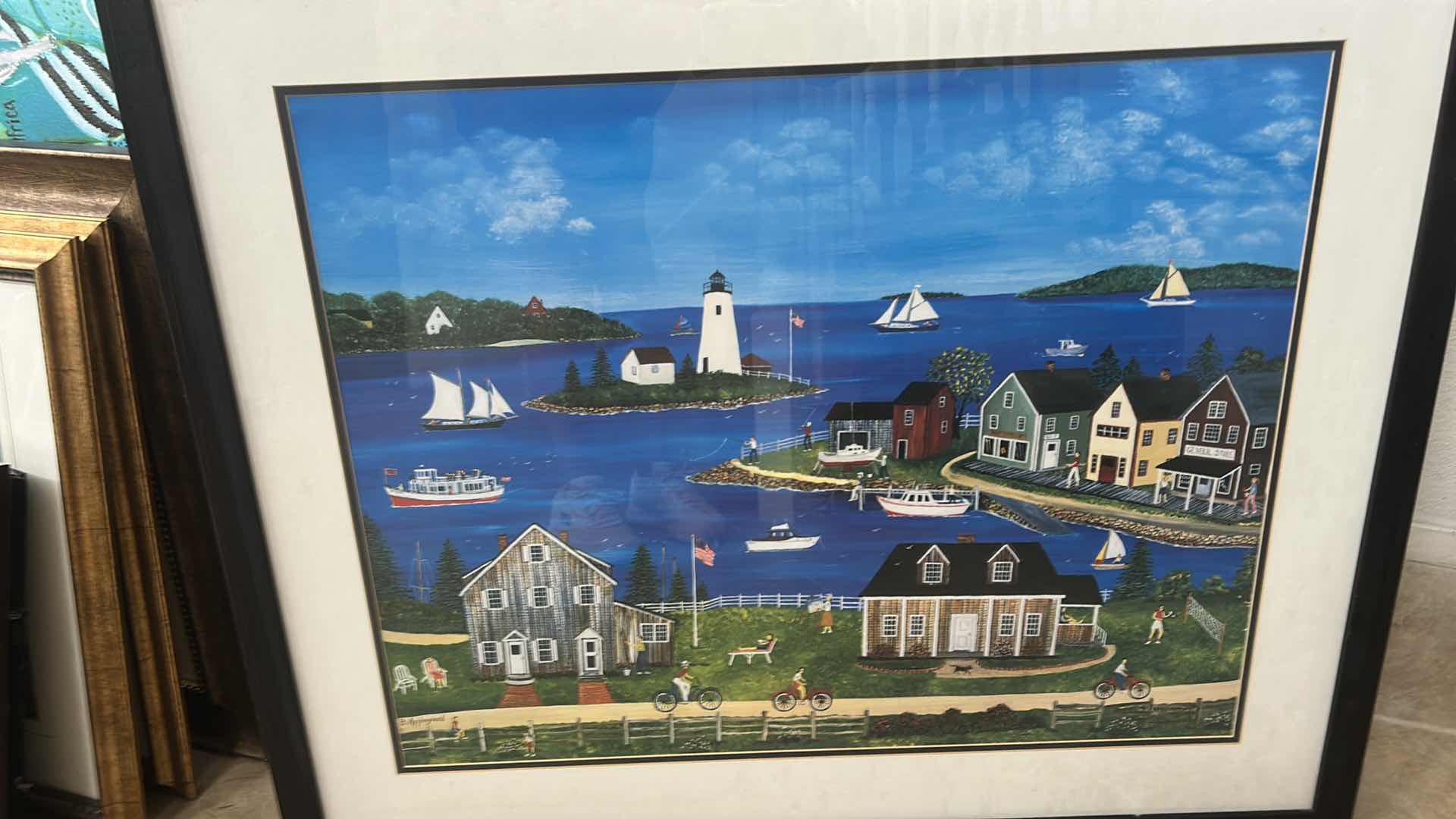 Photo 1 of FRAMED SEAPORT VILLAGE ARTWORK 36 1/4” x 30 1/2”