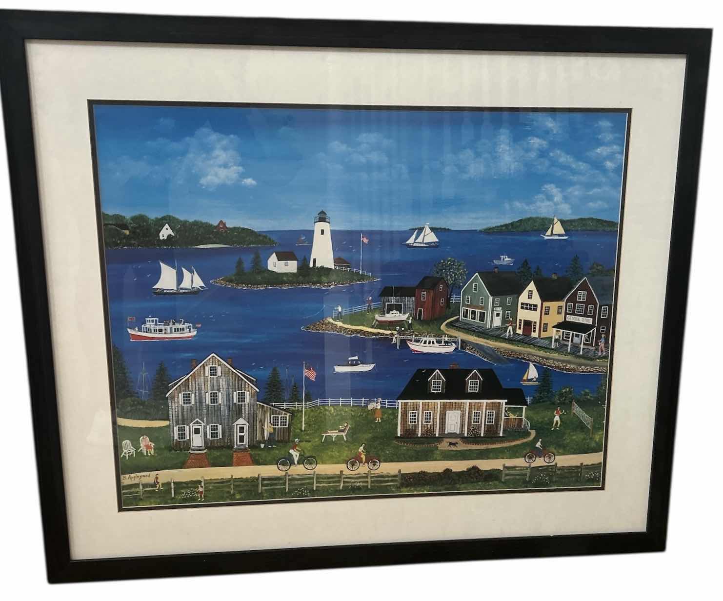 Photo 1 of FRAMED SEAPORT VILLAGE ARTWORK 36 1/4” x 30 1/2”