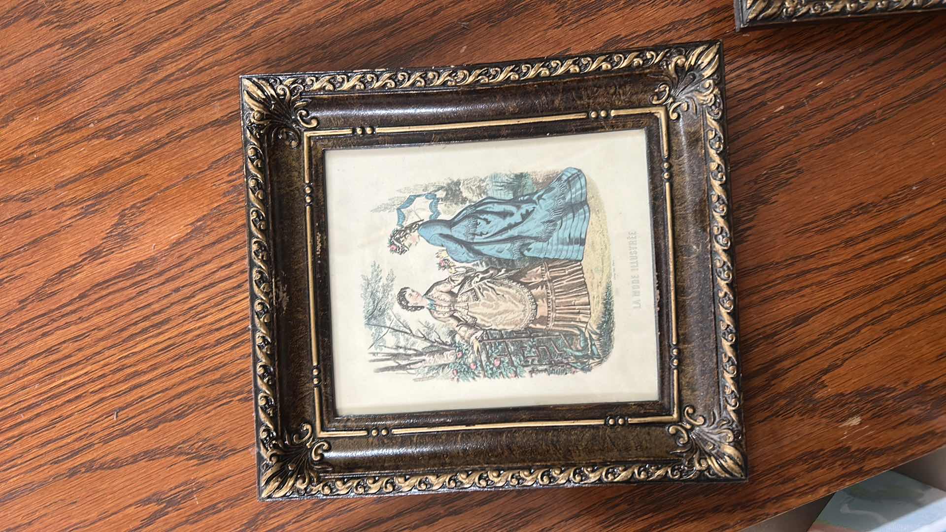 Photo 1 of 2 FRAMED, LA MODE ILLUSTREE ARTWORK 8 1/2” x H9 1/2”