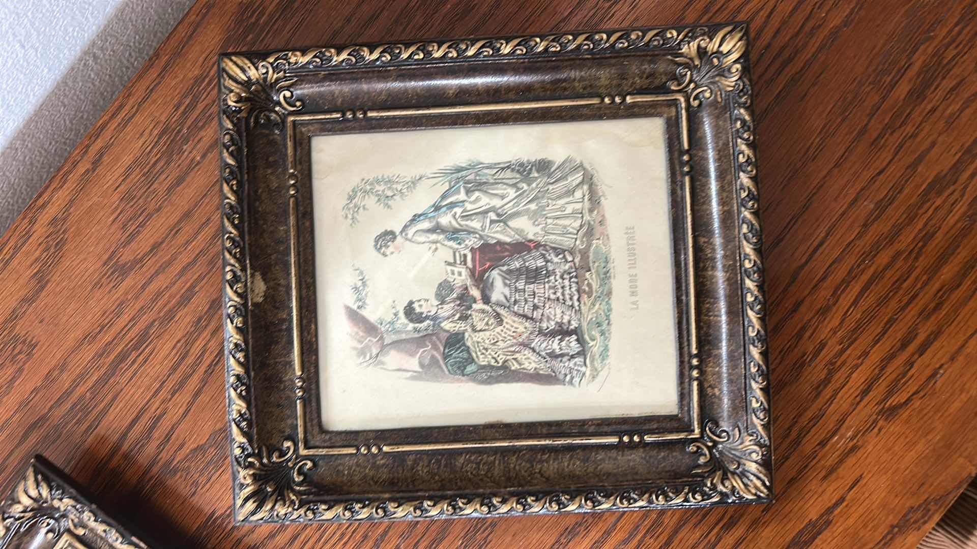 Photo 1 of 2 FRAMED, LA MODE ILLUSTREE ARTWORK 8 1/2” x H9 1/2”