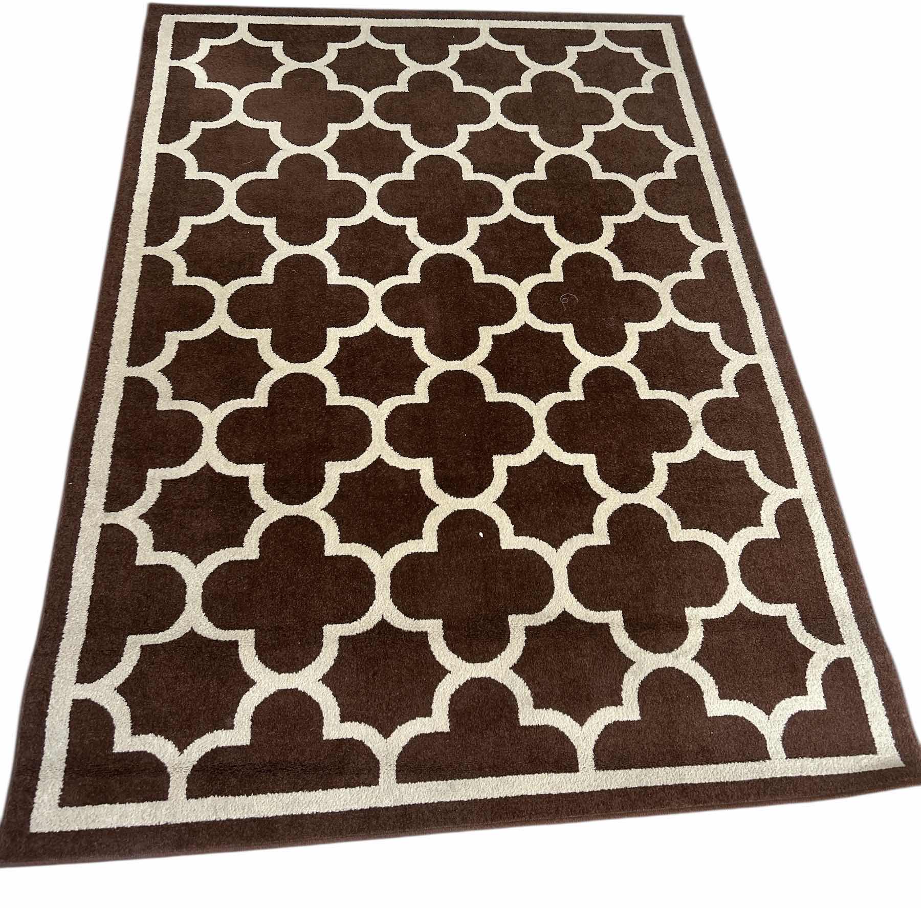 Photo 1 of SORRENTO BROWN AND BEIGE AREA RUG 5’3” X 7’5”