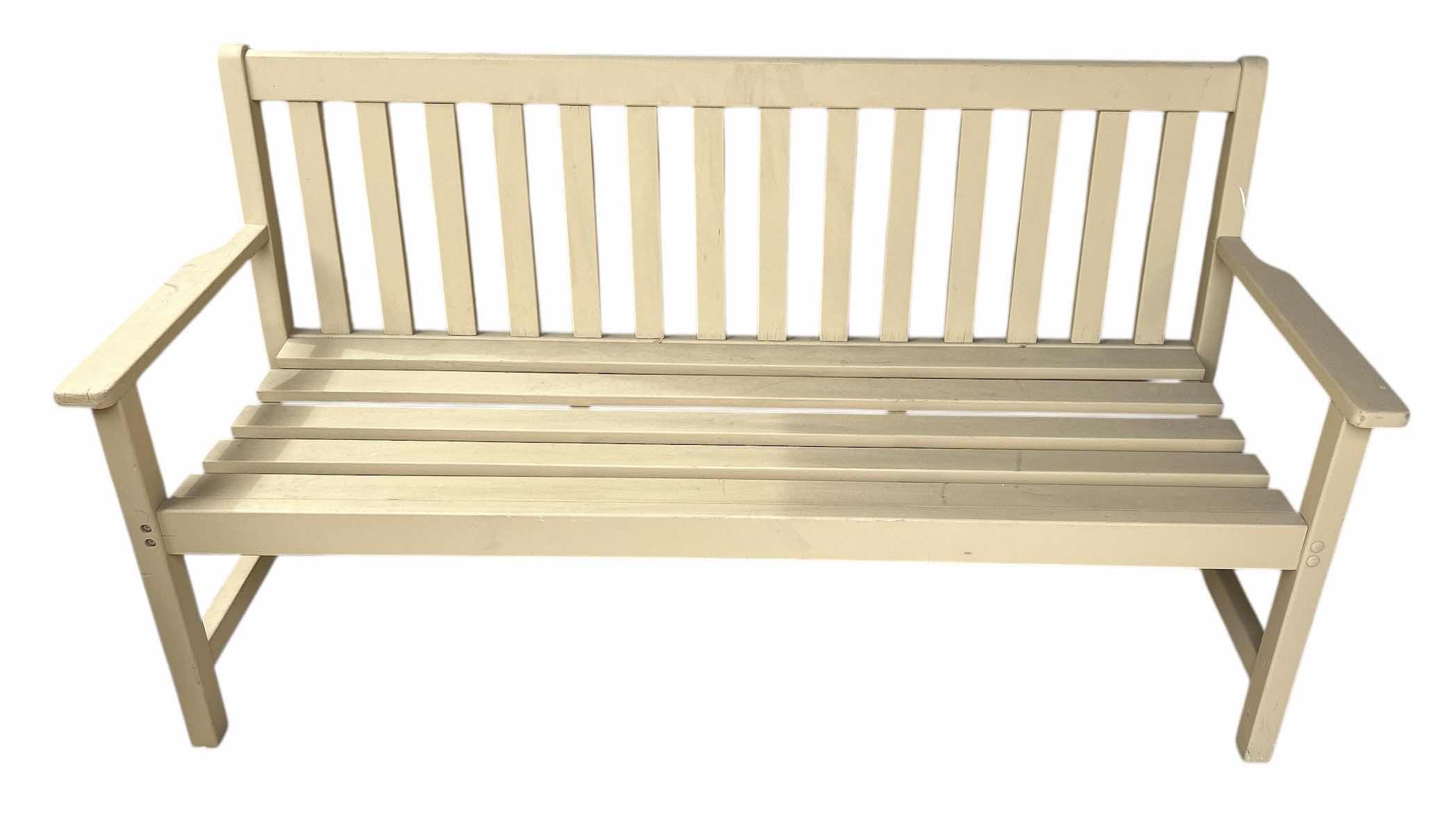 Photo 1 of WOOD OUTDOOR BENCH 62.5” LONG