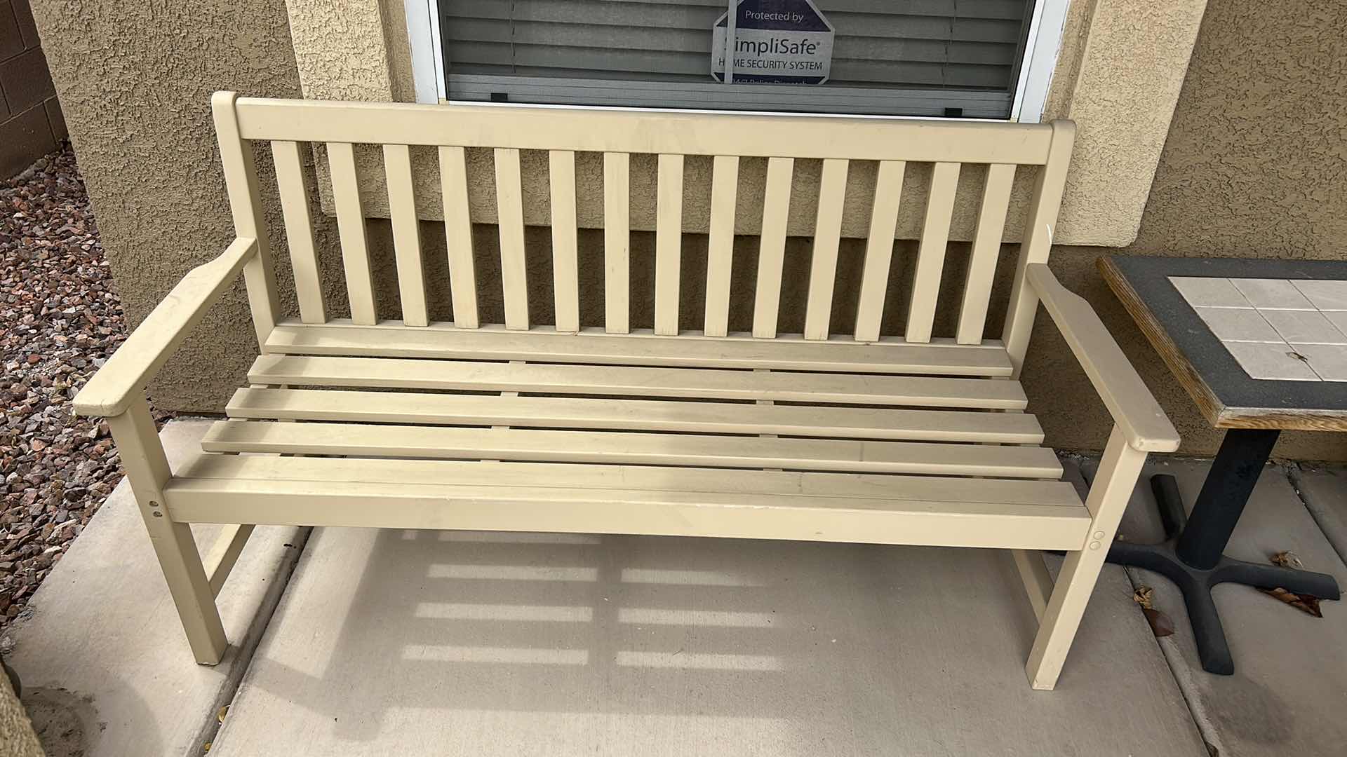 Photo 1 of WOOD OUTDOOR BENCH 62.5” LONG
