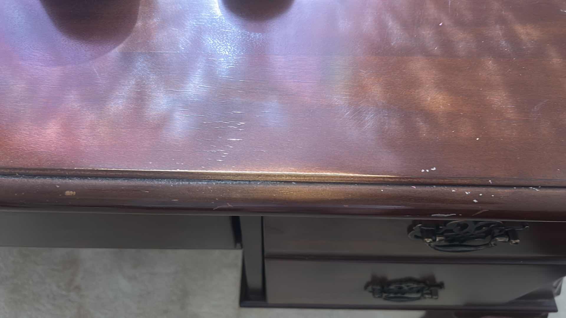 Photo 1 of MAHOGANY COMPUTER DESK 58“ x 28“ x H30“