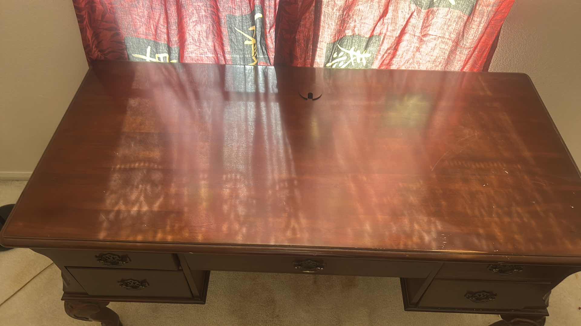 Photo 1 of MAHOGANY COMPUTER DESK 58“ x 28“ x H30“