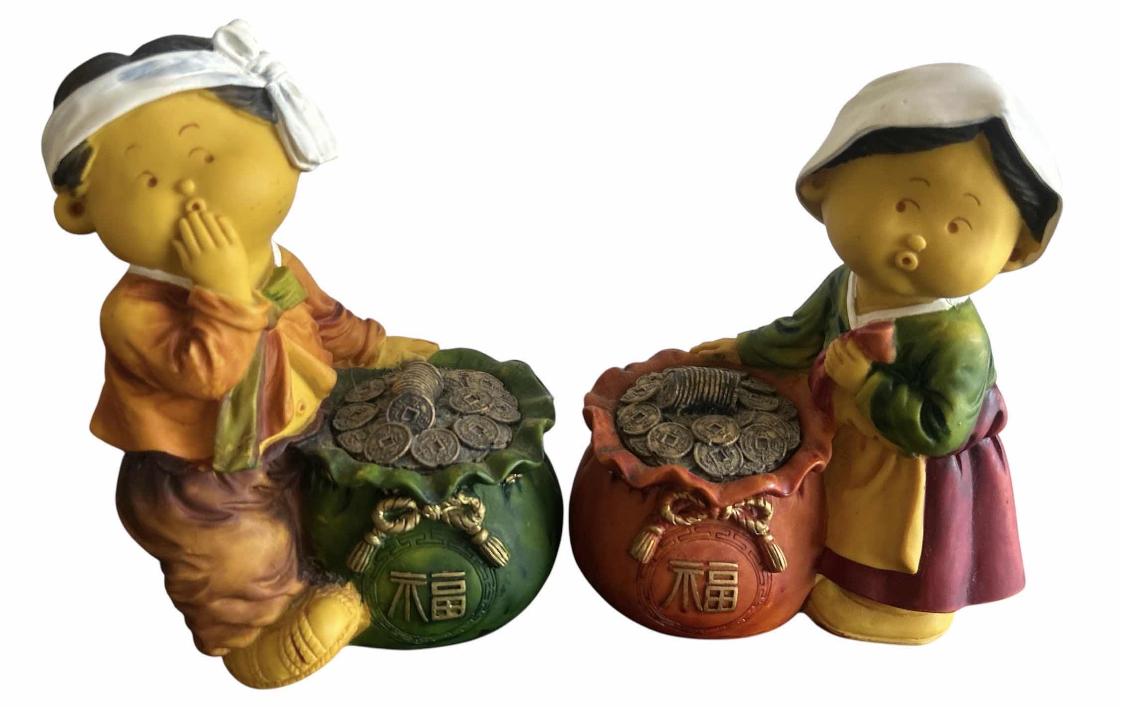 Photo 1 of CERAMIC KOREAN FIGURINES H9.5”
