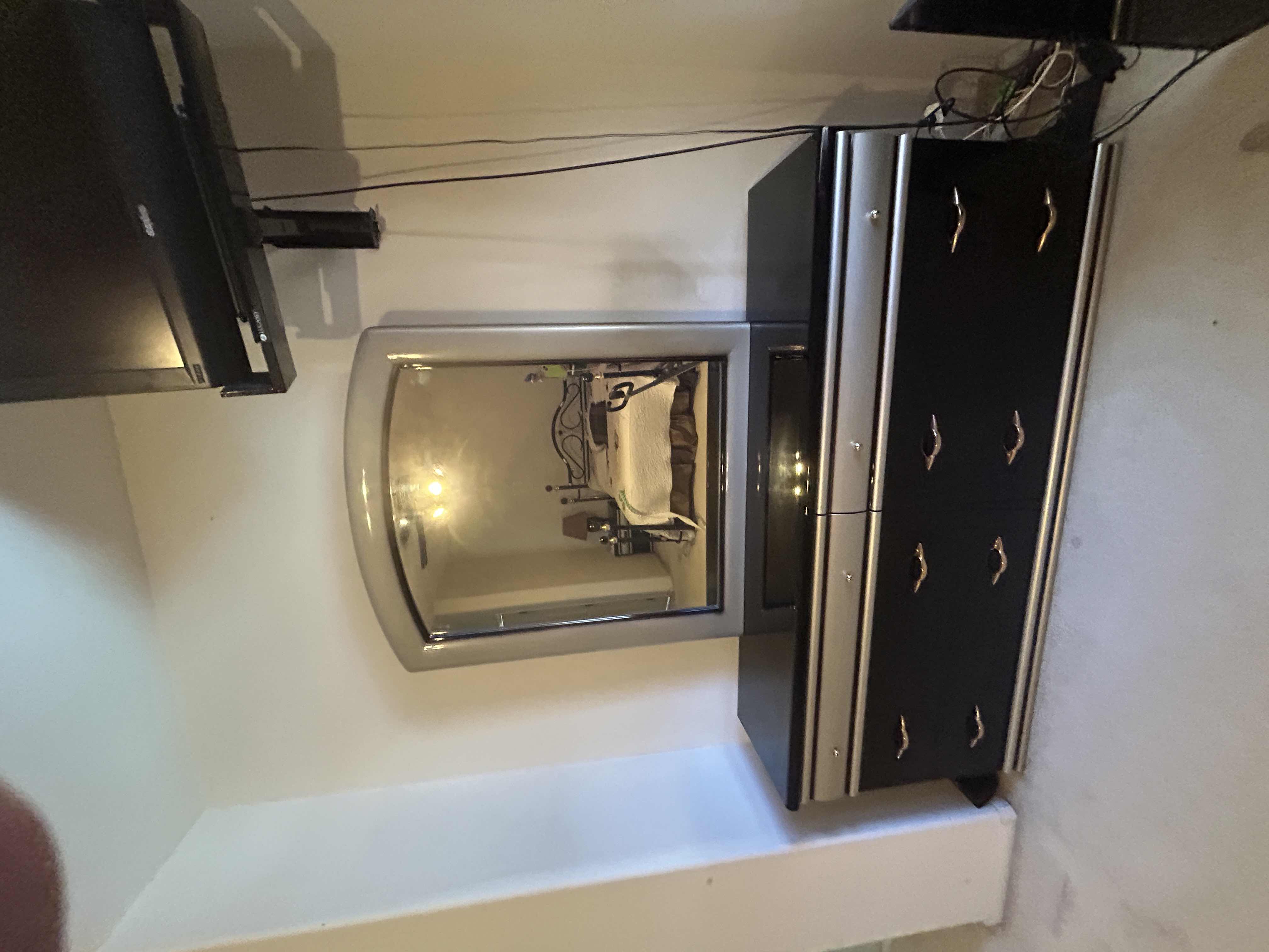 Photo 4 of HIGH GLOSS LACQUER ART DECO 6 DRAWER DRESSER 6‘ x 18“ x H32 1/2“WITH MIRROR