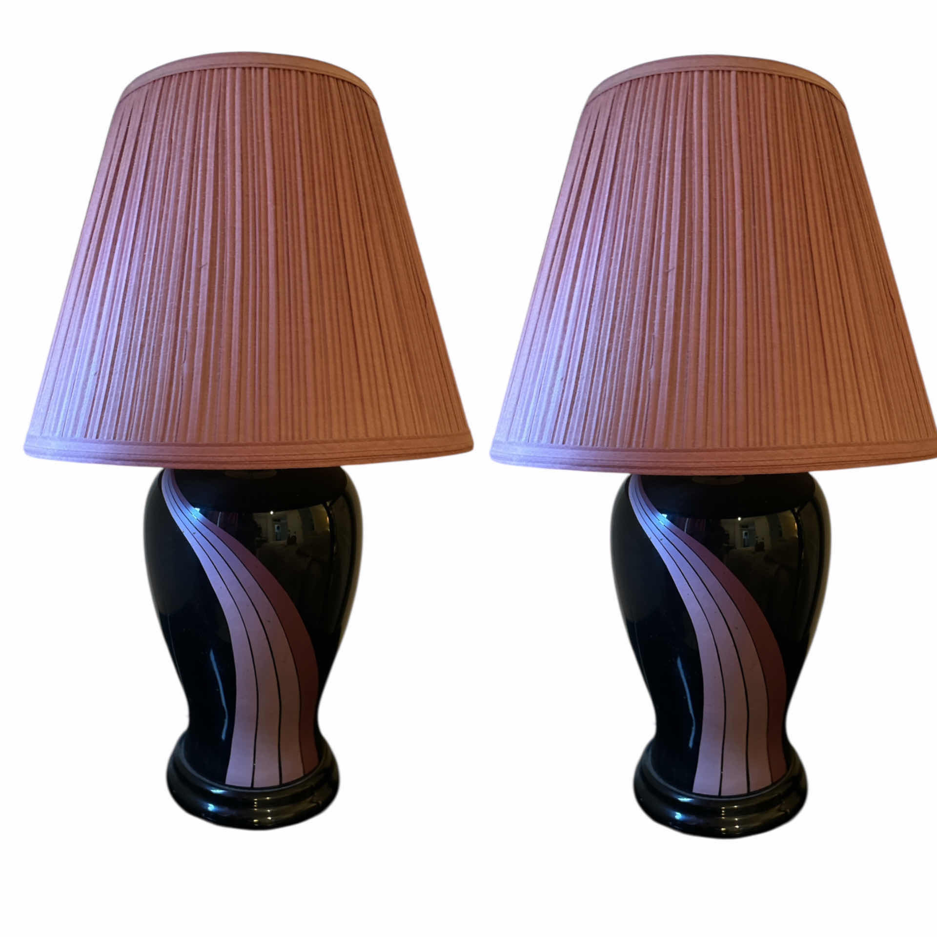 Photo 1 of 2 ART DEGO TABLE LAMPS H27”