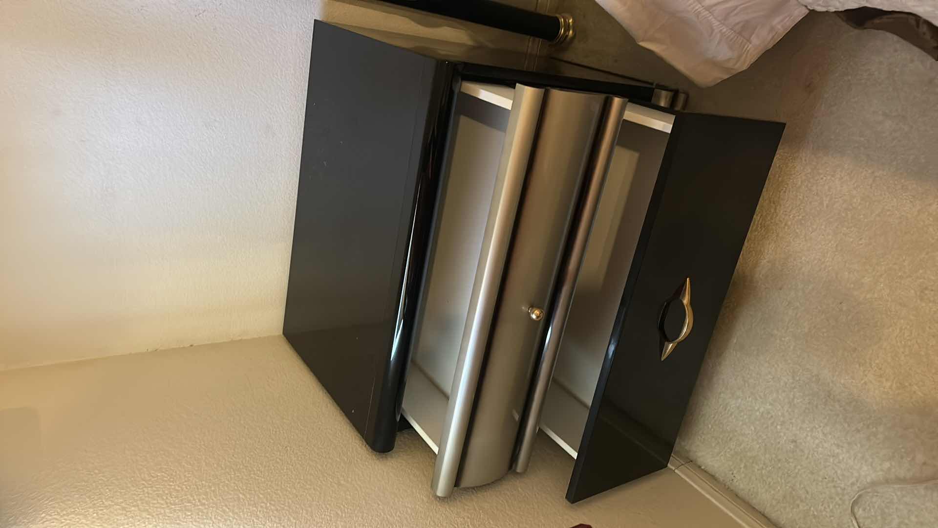 Photo 1 of HIGH GLOSS LACQUER ART DECO 2 DRAWER NIGHTSTAND 25 1/2” x 17” x 22 1/2”