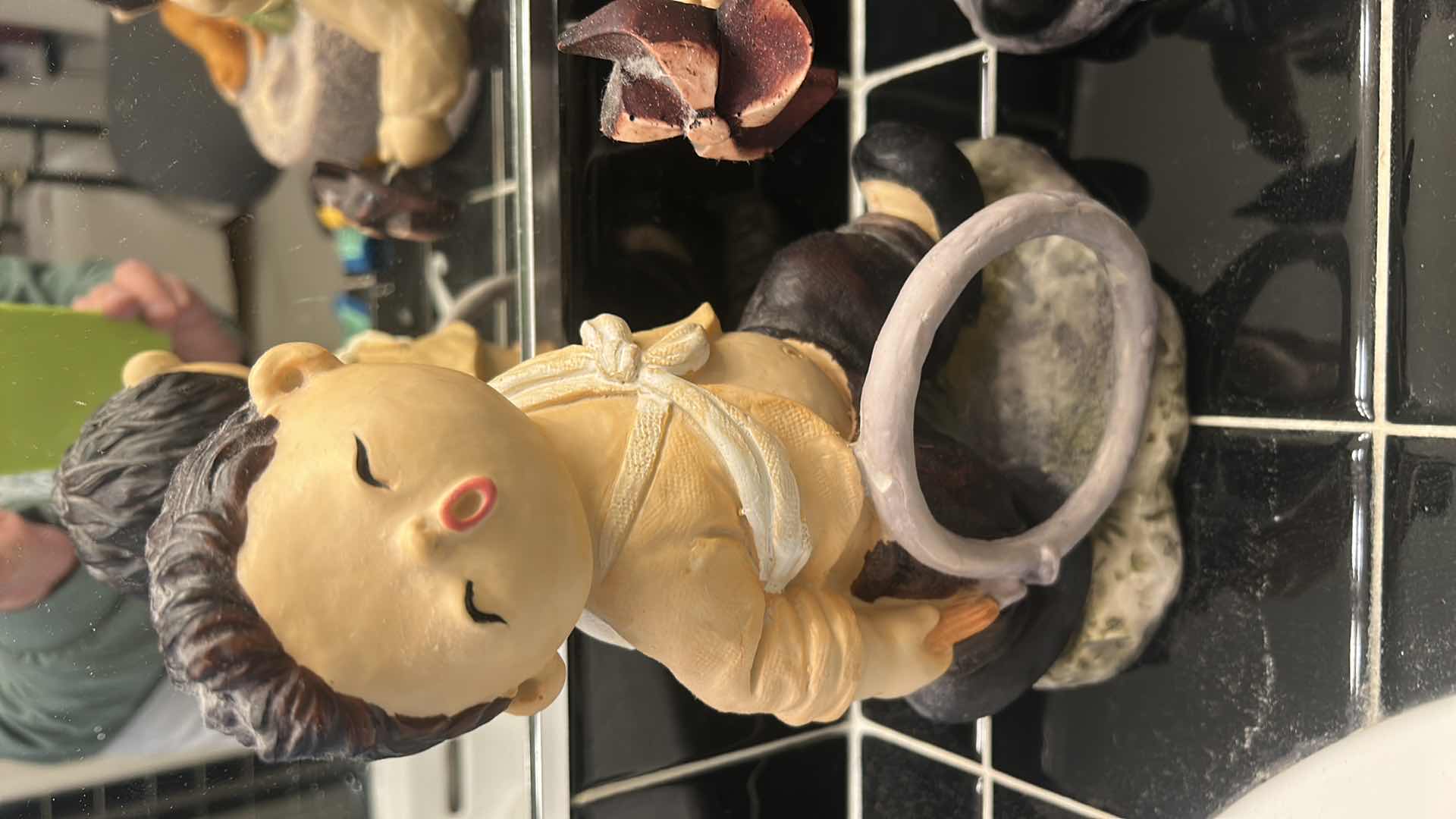 Photo 1 of KOREAN CERAMIC FIGURES H9”