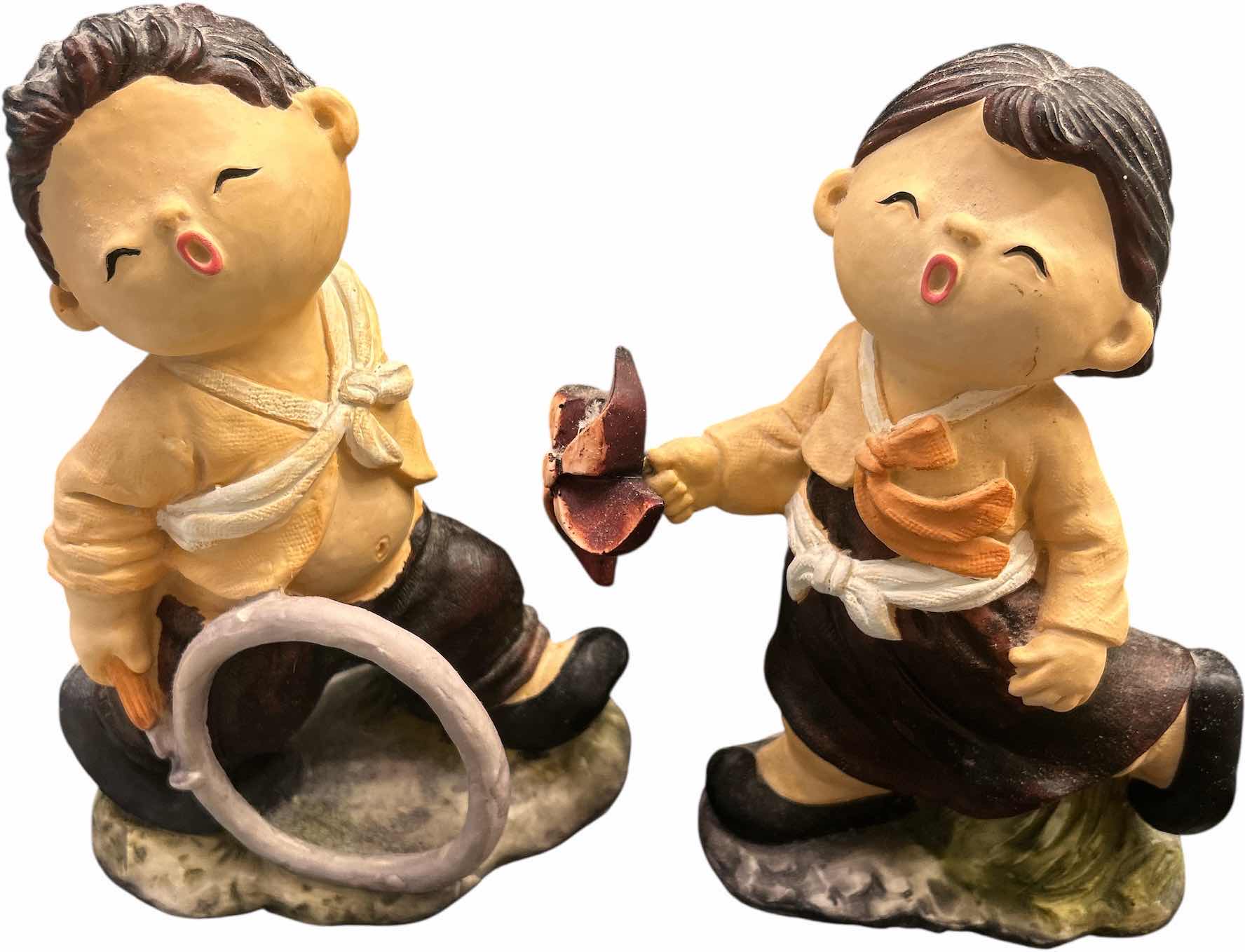 Photo 1 of KOREAN CERAMIC FIGURES H9”
