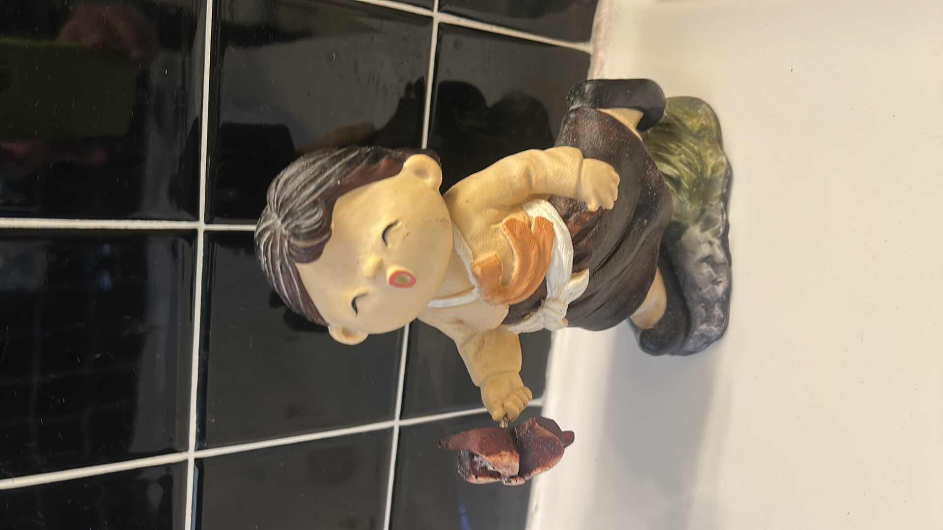 Photo 3 of KOREAN CERAMIC FIGURES H9”